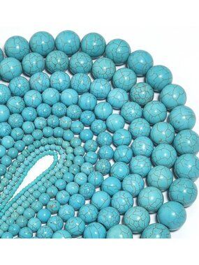 Blue Turquoise Bead Strand — DIY Jewelry Making